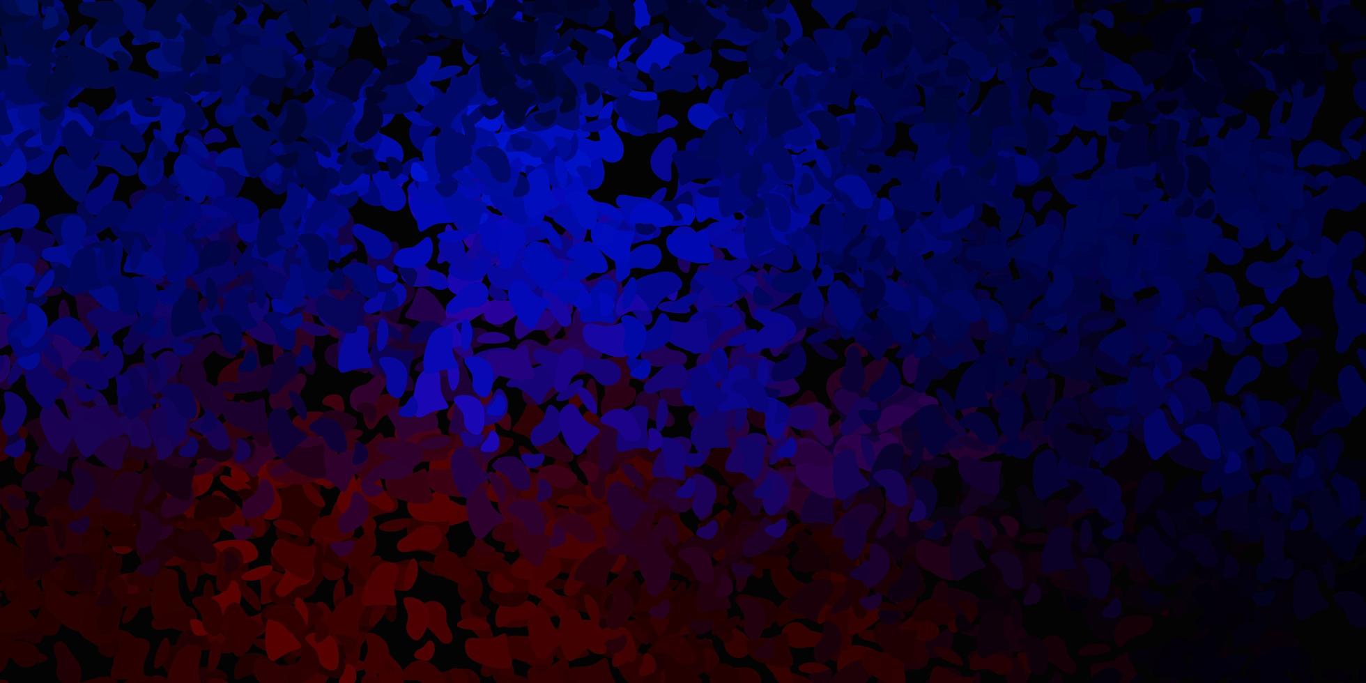 patrón de vector azul oscuro, rojo con formas abstractas.