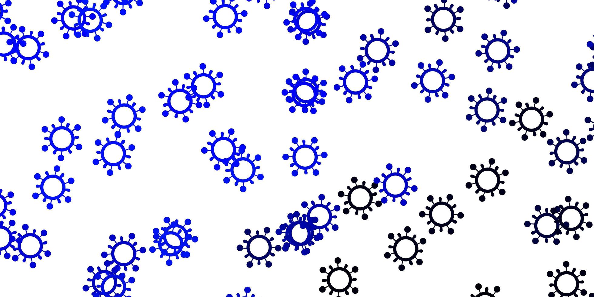 Light blue vector backdrop with virus symbols