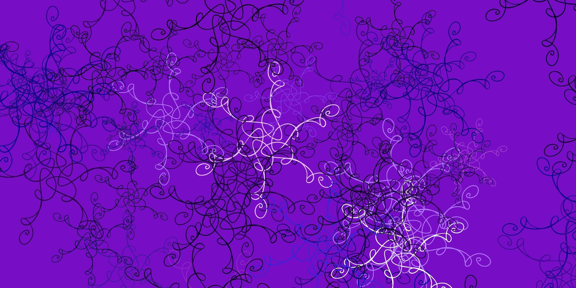 Light Purple vector background with bent lines.