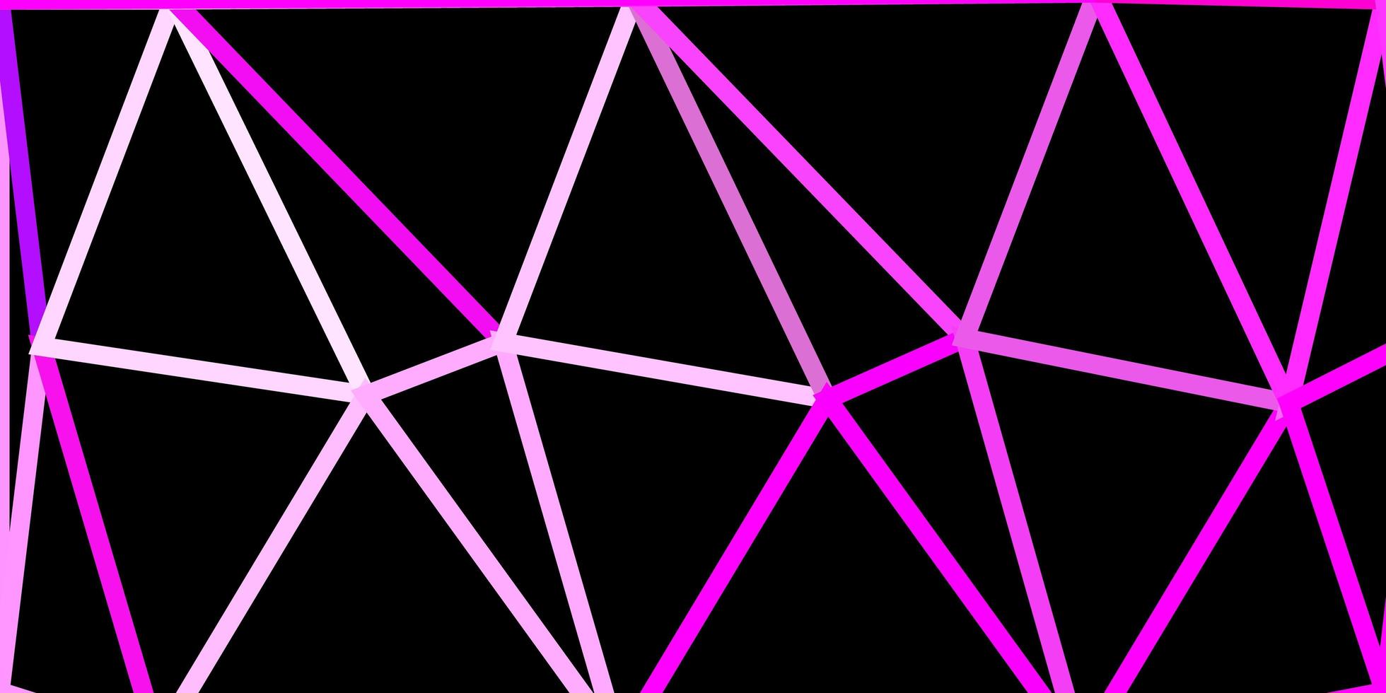 Light purple, pink vector poly triangle template.