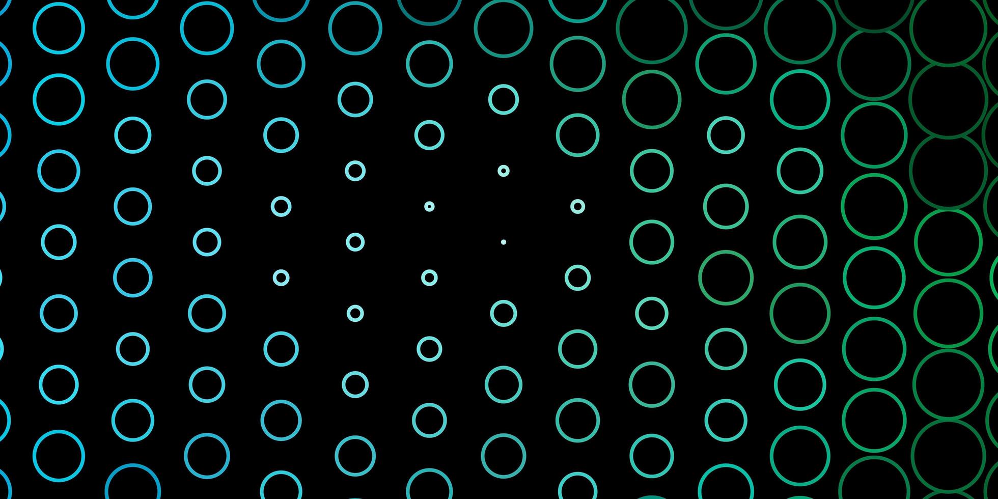 textura de vector azul oscuro, verde con círculos