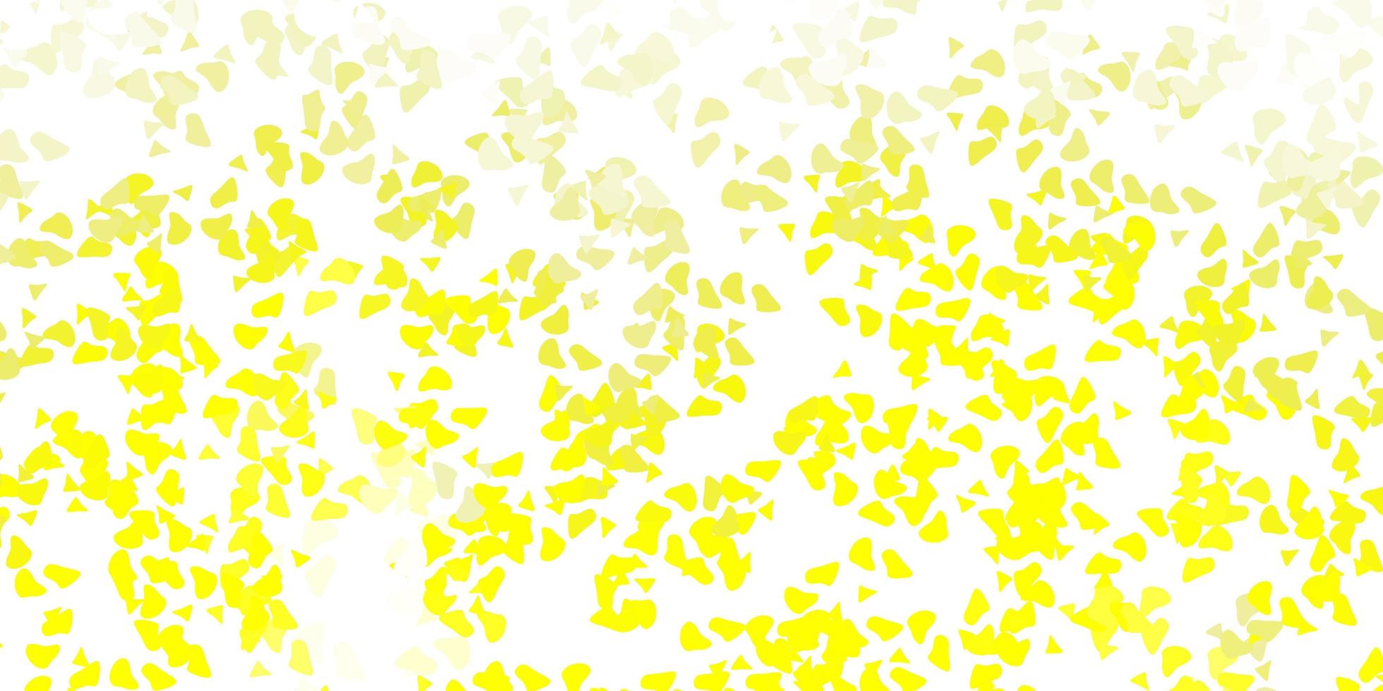 Light yellow vector template with abstract forms.