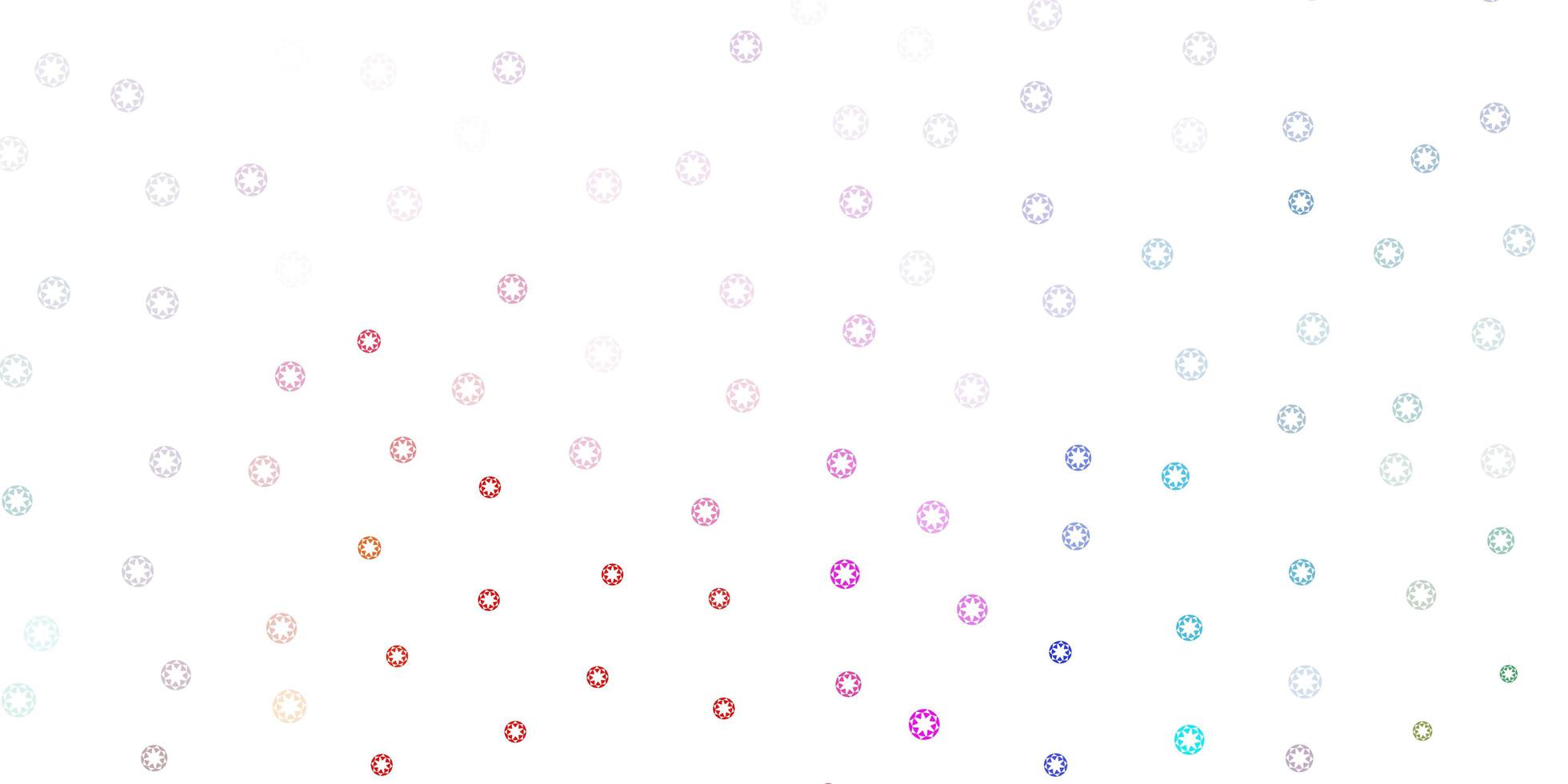 Light multicolor vector pattern with spheres