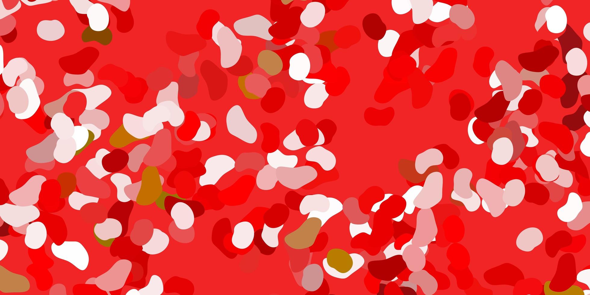 Light green, red vector background with random forms.