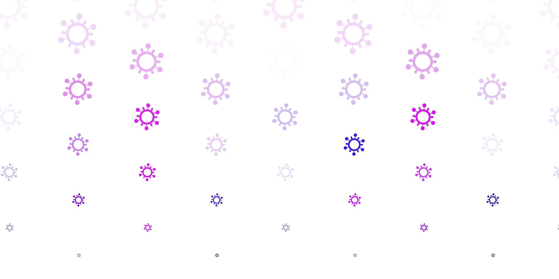 Light Purple, Pink vector texture with disease symbols