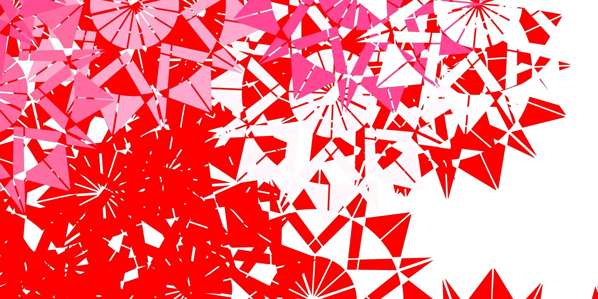 Light Red vector background with christmas snowflakes.