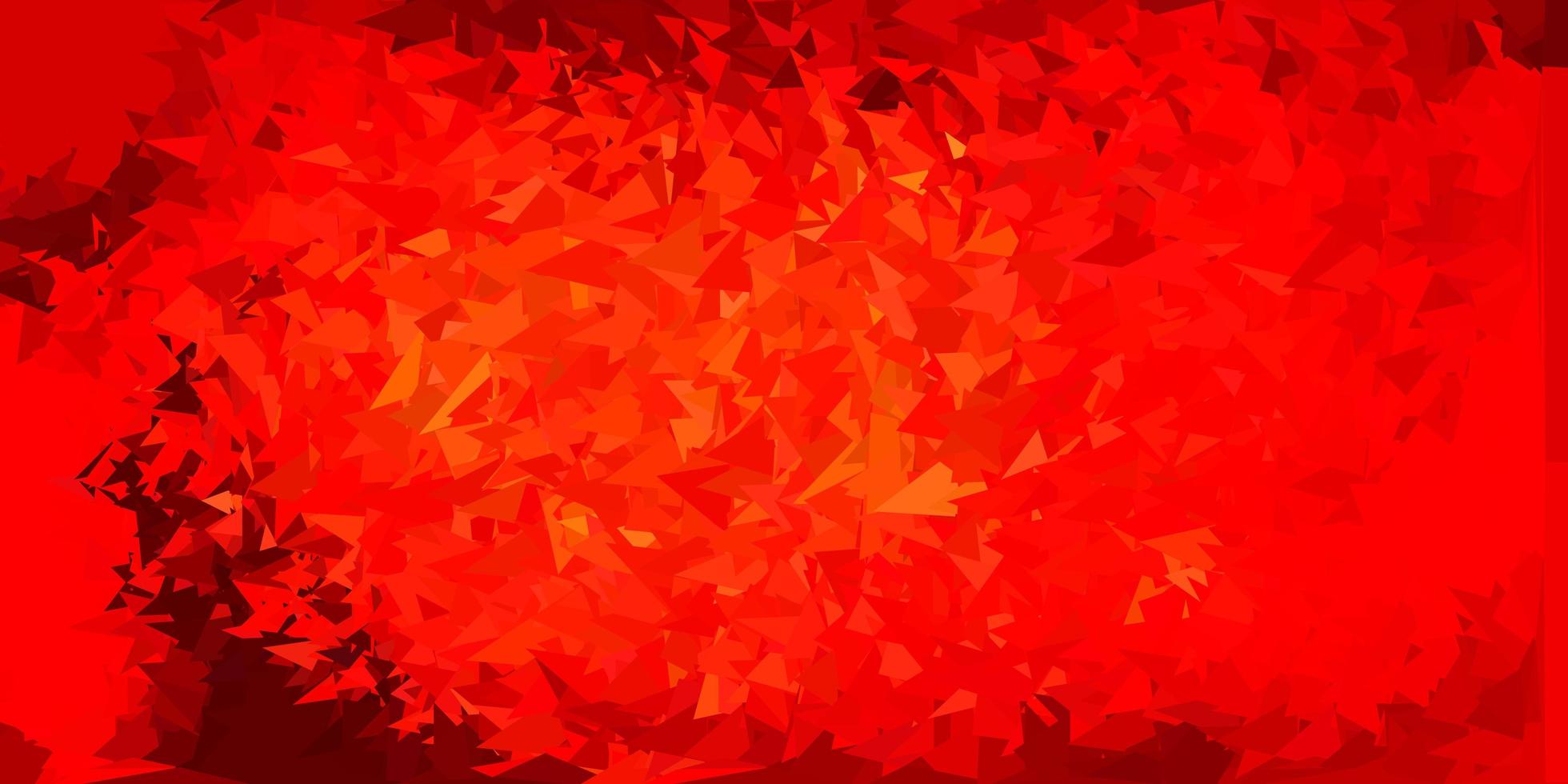 Dark orange vector gradient polygon design.