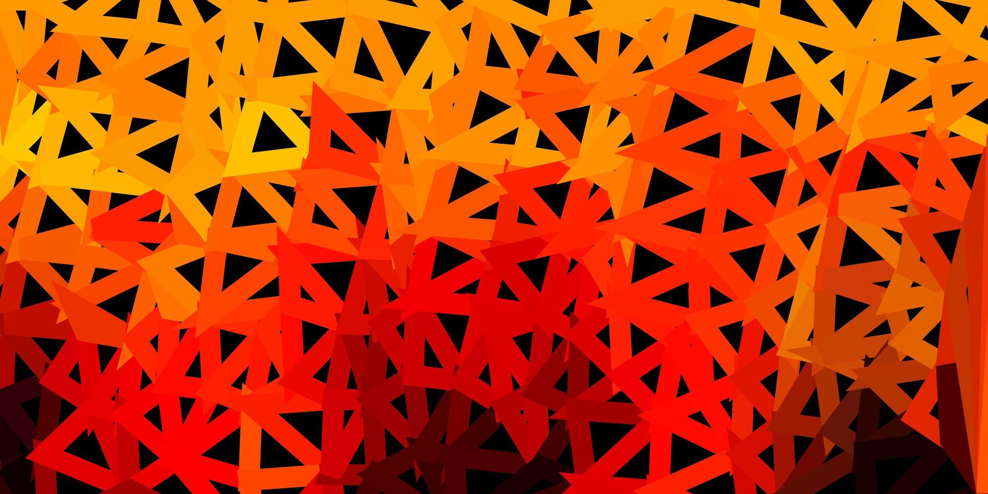 textura de polígono degradado vectorial naranja oscuro. vector