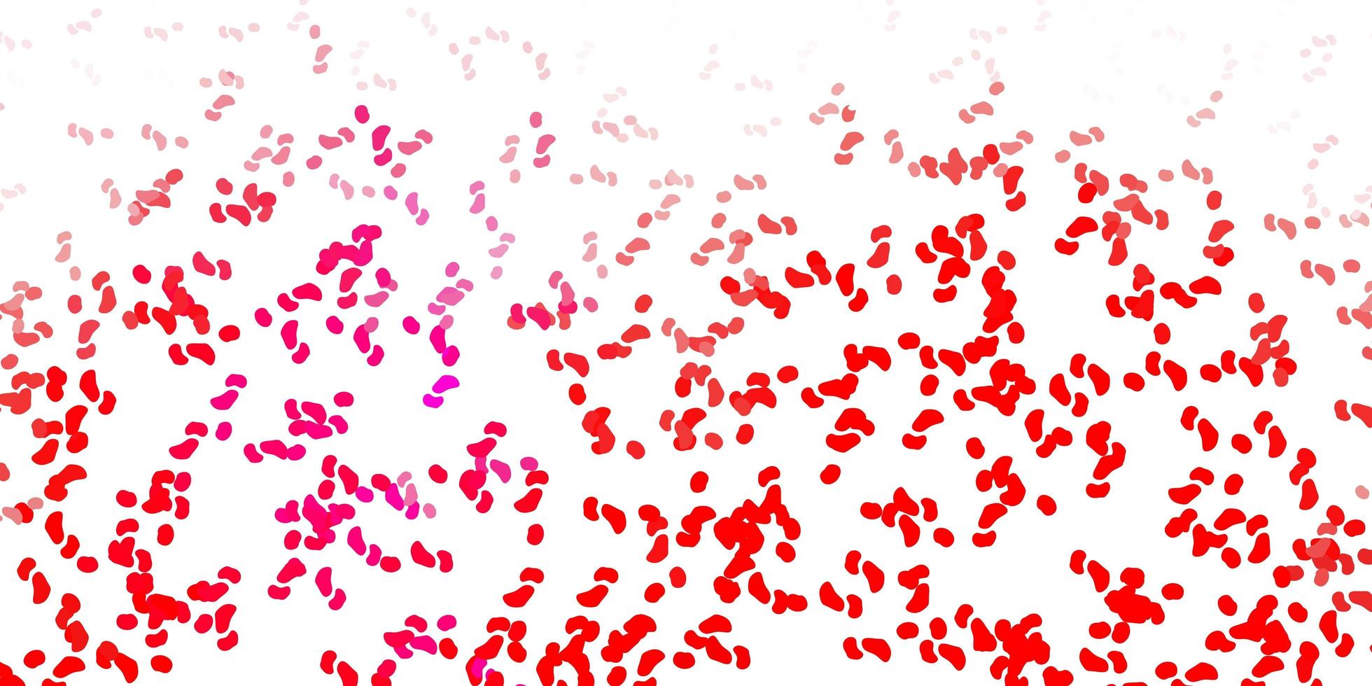 Light pink, red vector texture with memphis shapes.