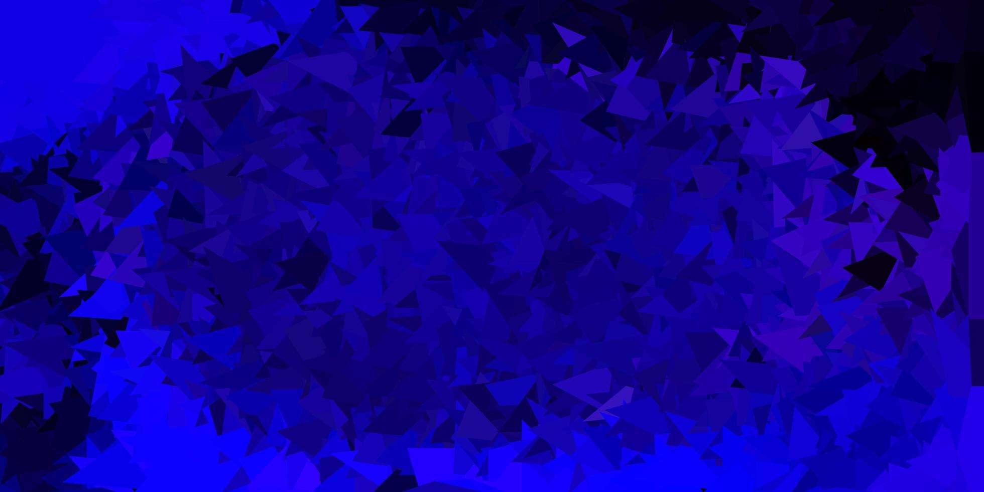 Fondo de mosaico de triángulo vector púrpura oscuro.