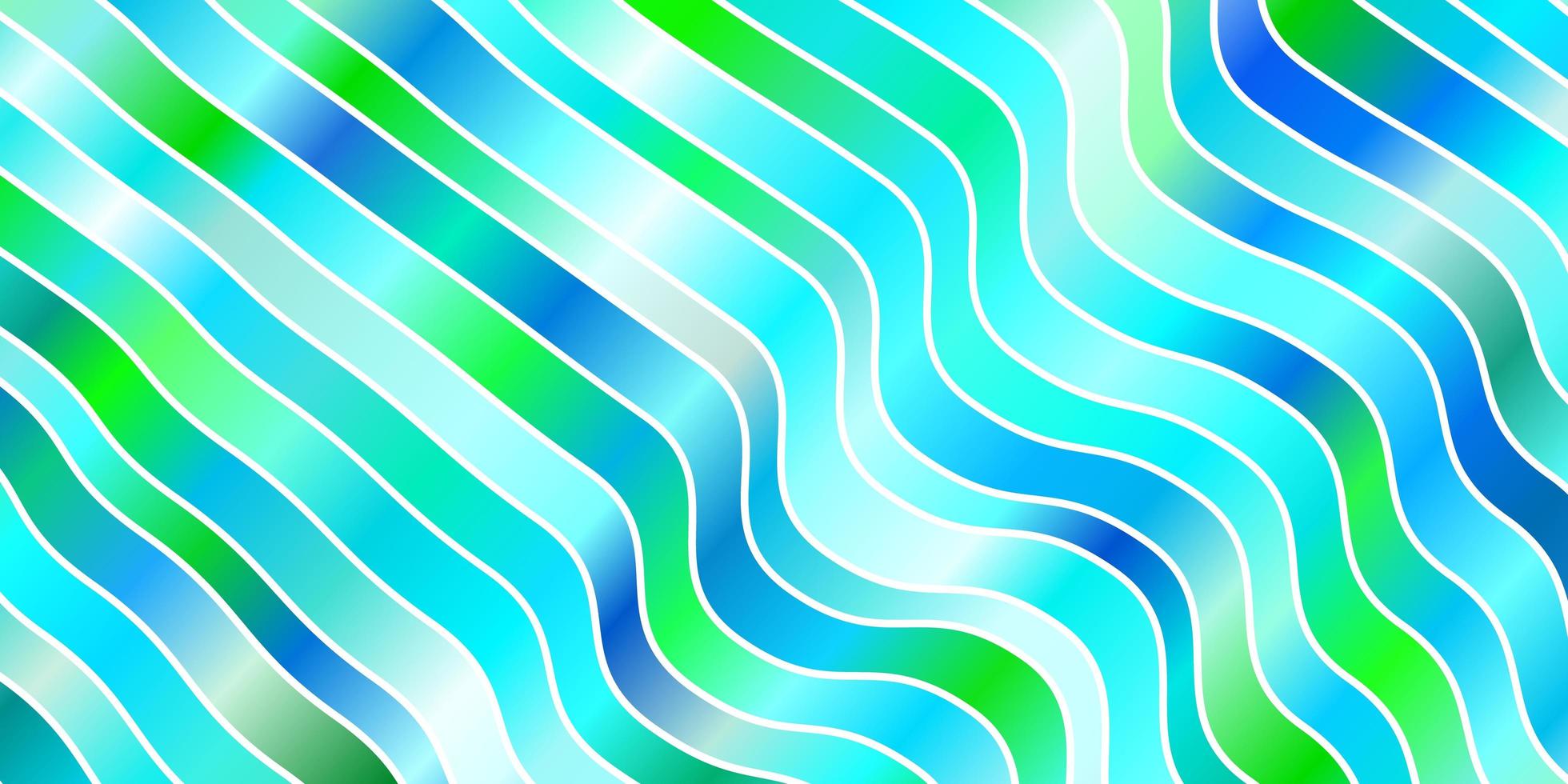 Light Blue, Green vector backdrop with bent lines.