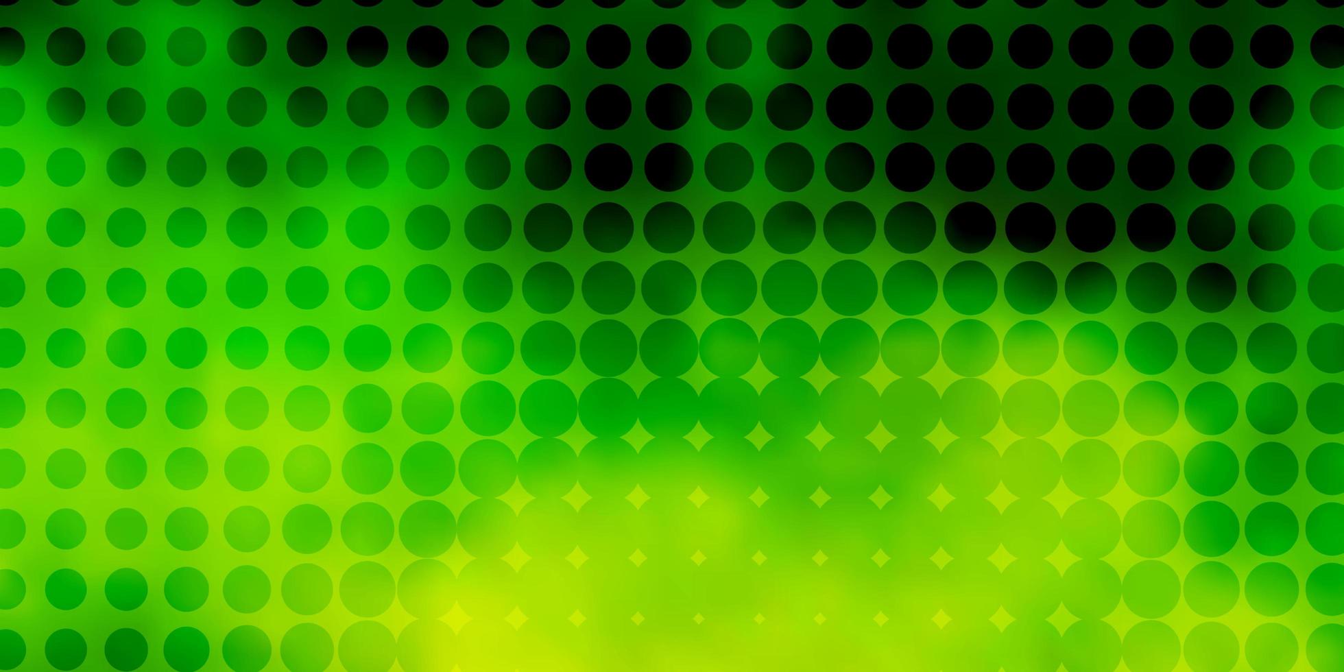 Fondo de vector verde claro, amarillo con puntos.