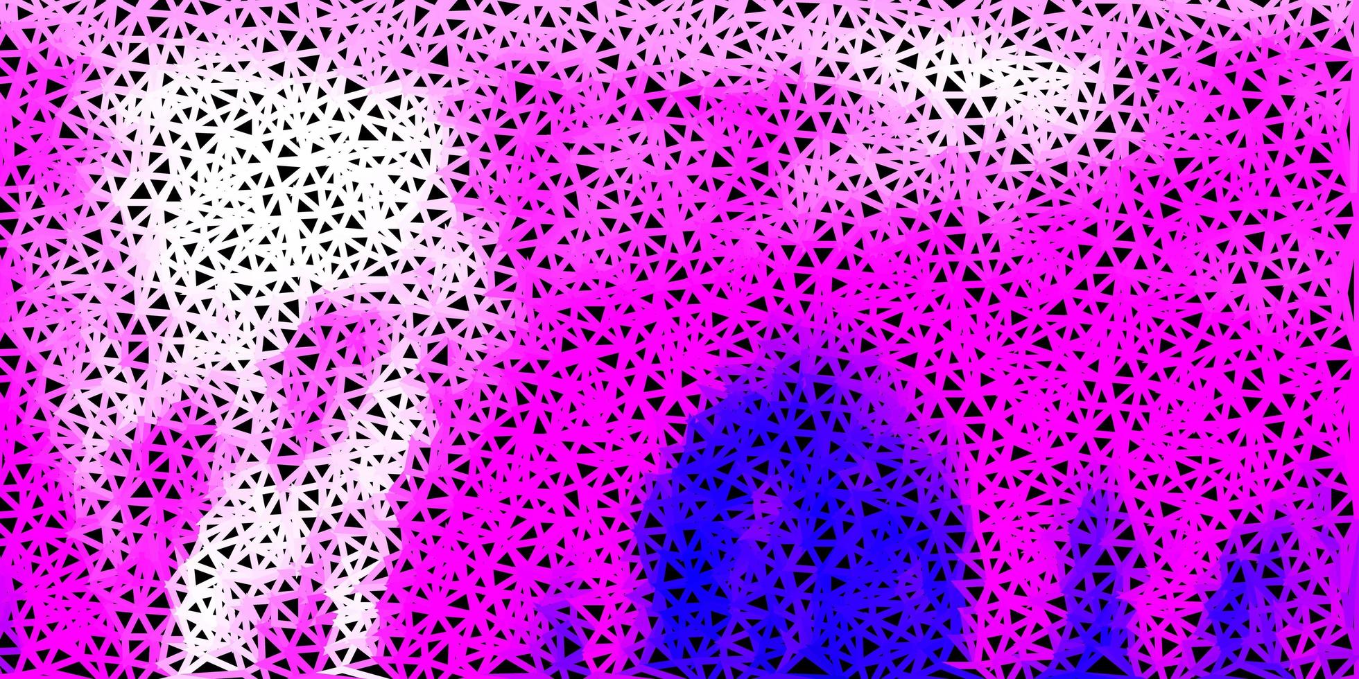 diseño de mosaico de triángulo vector púrpura claro, rosa.