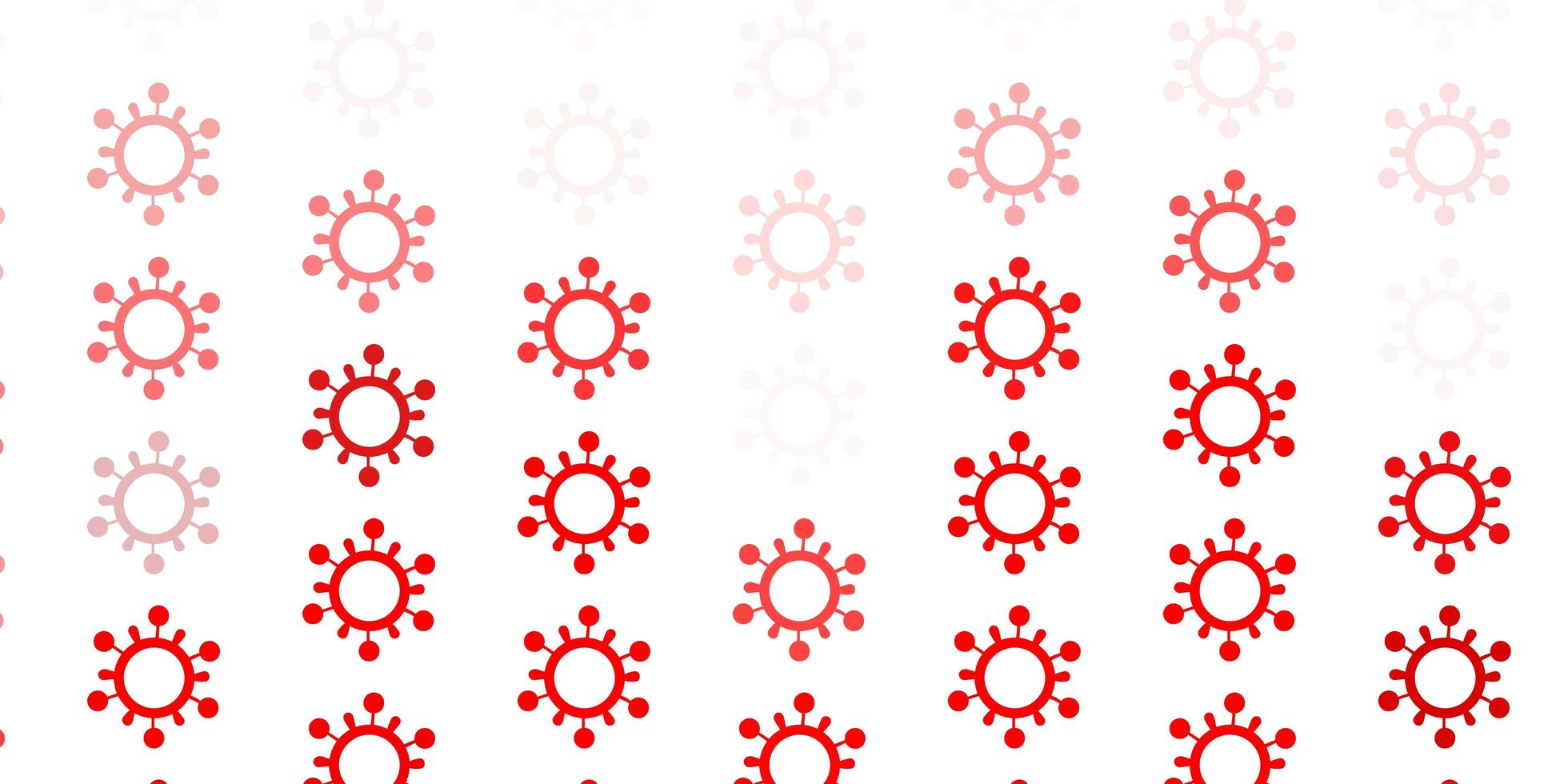 Light Red vector texture with disease symbols