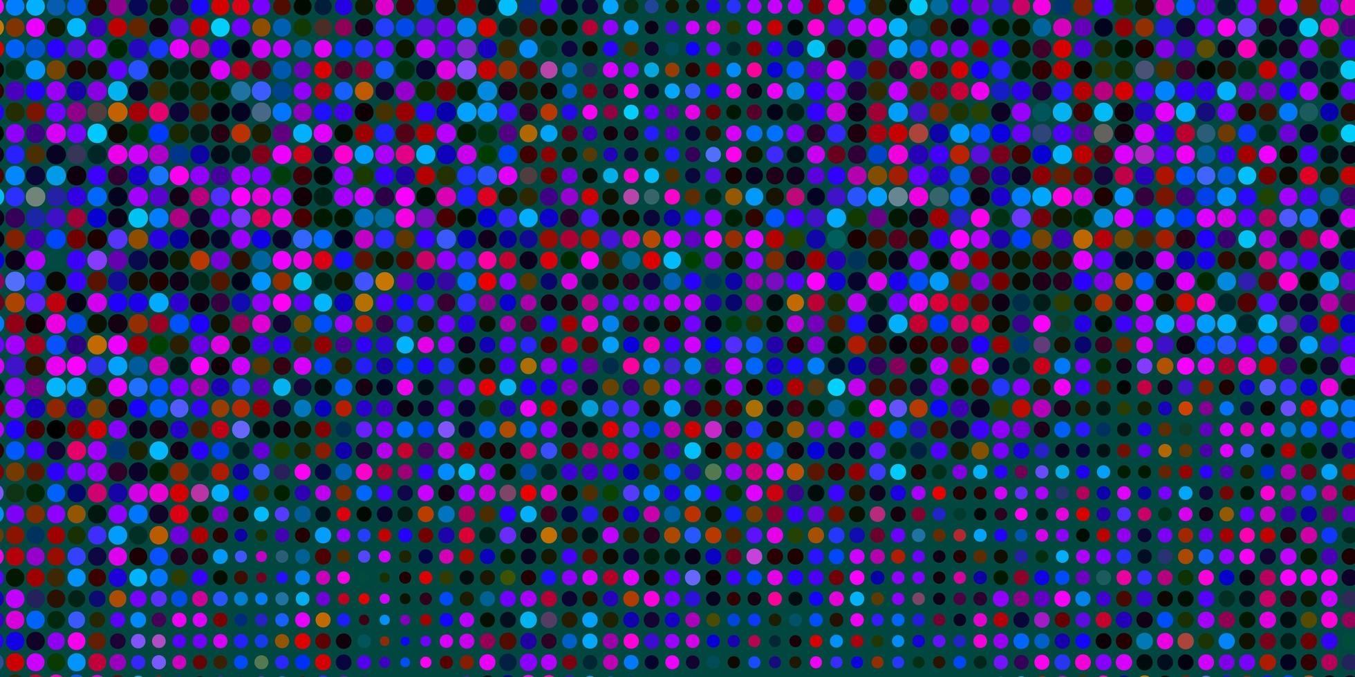 Dark Multicolor vector backdrop with dots.