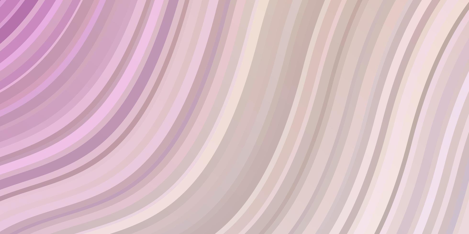 Light Pink, Yellow vector backdrop with bent lines.