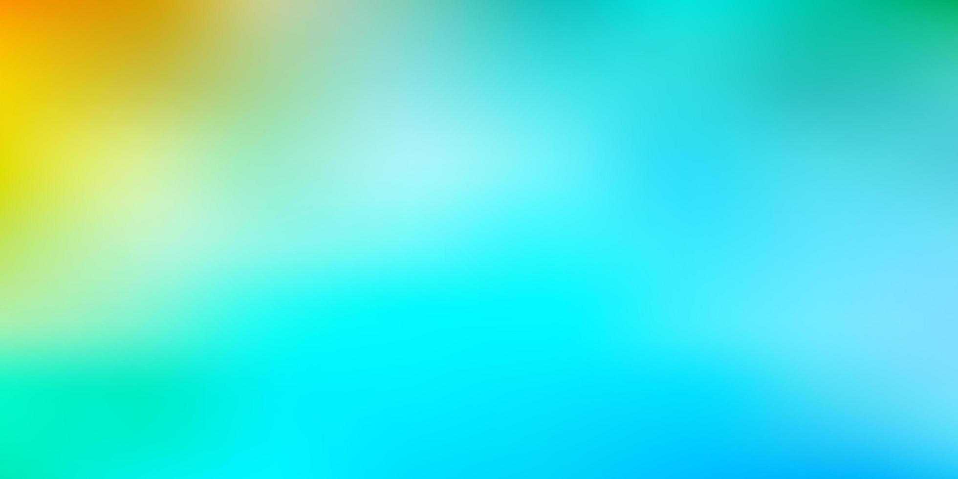 textura de desenfoque de vector azul claro, amarillo.