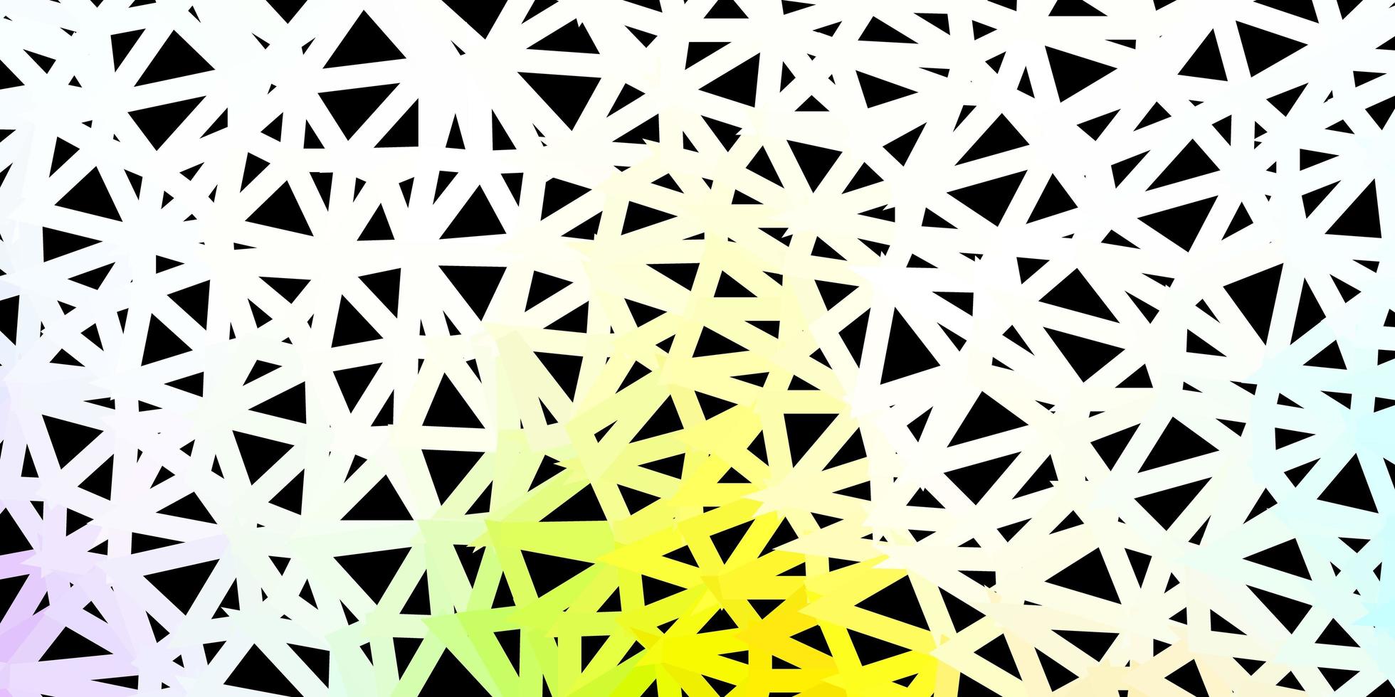 Fondo de triángulo abstracto de vector multicolor claro.