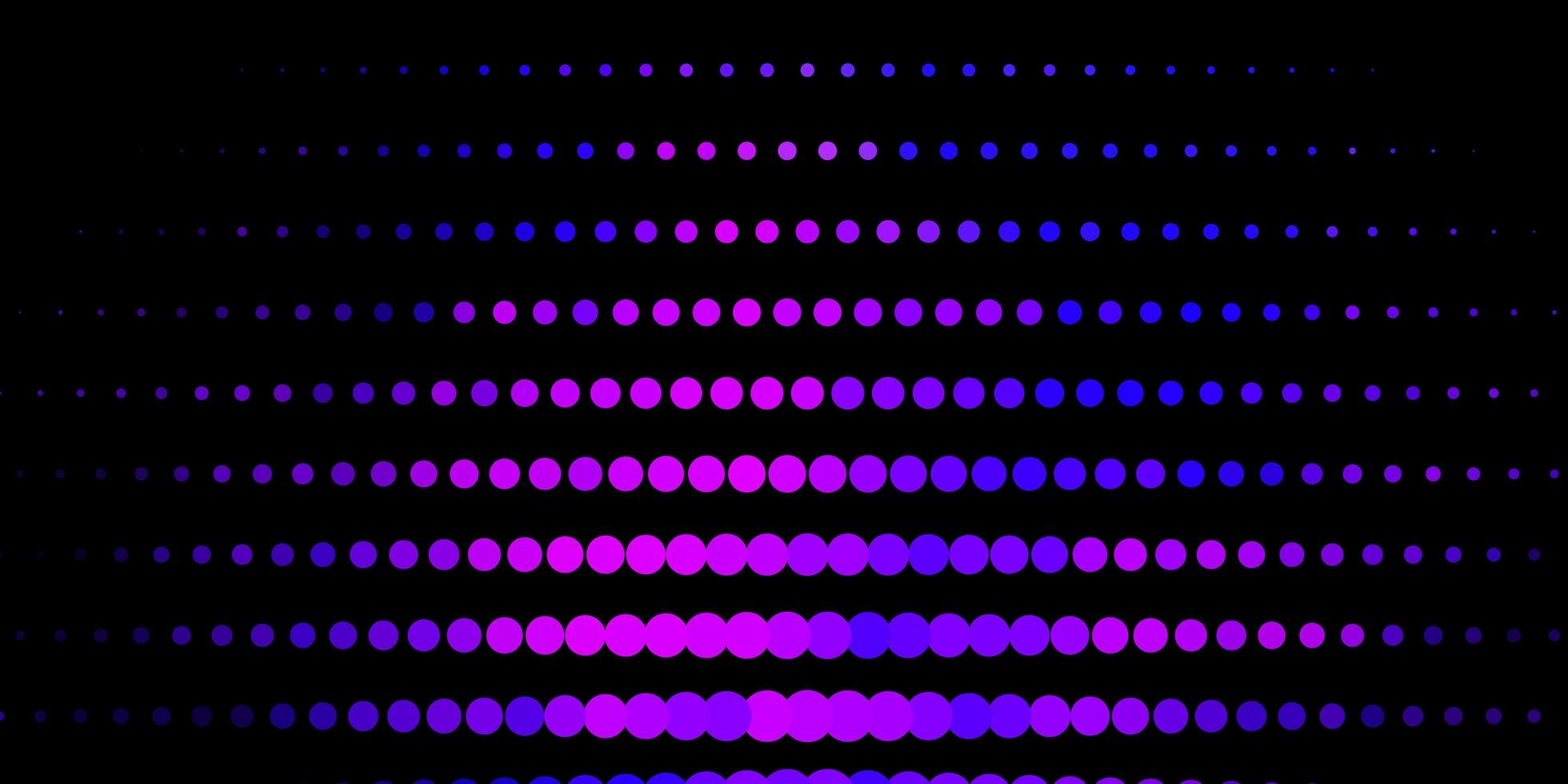 patrón de vector púrpura, rosa oscuro con esferas.