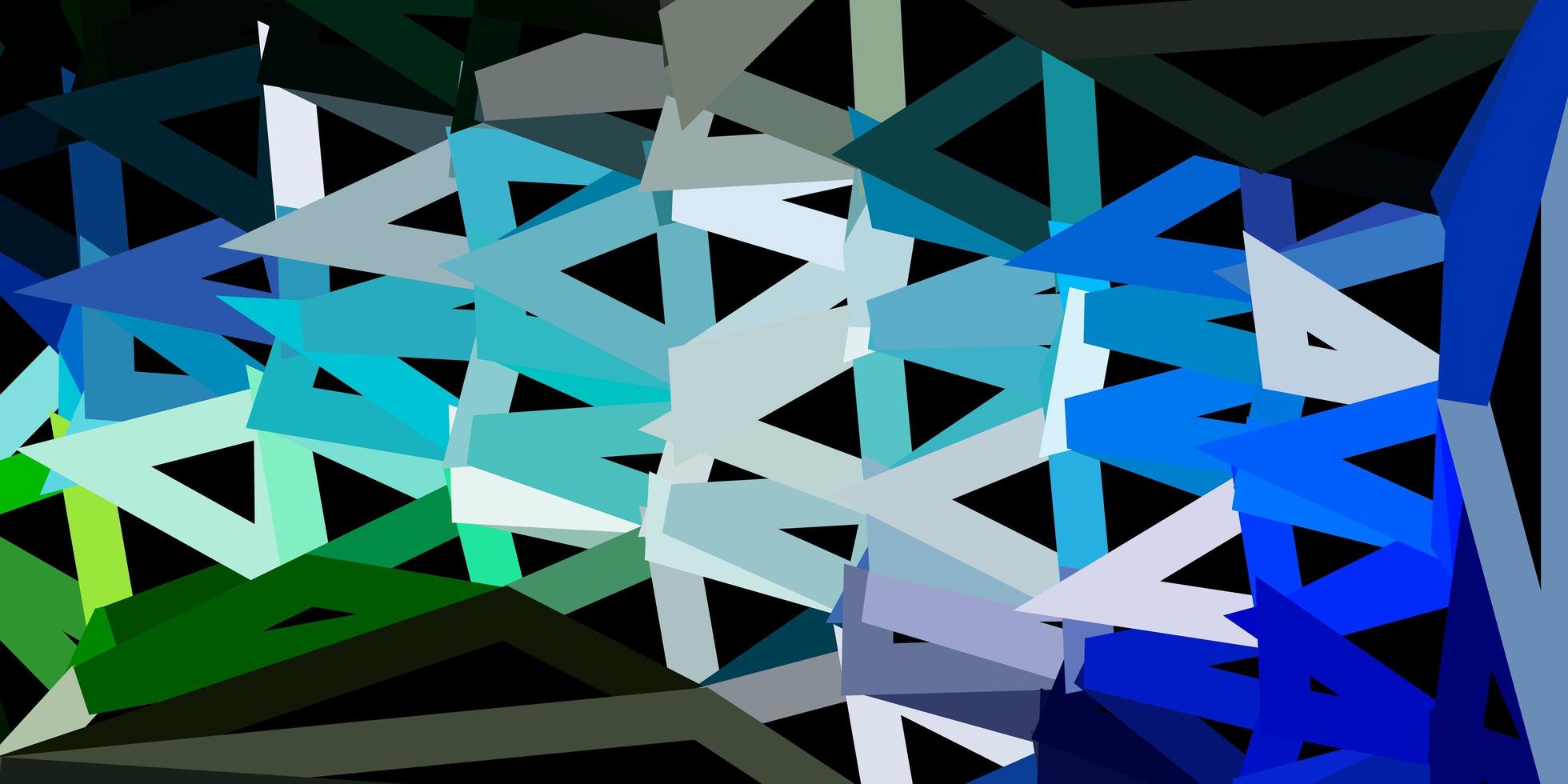 Light blue, green vector geometric polygonal design.