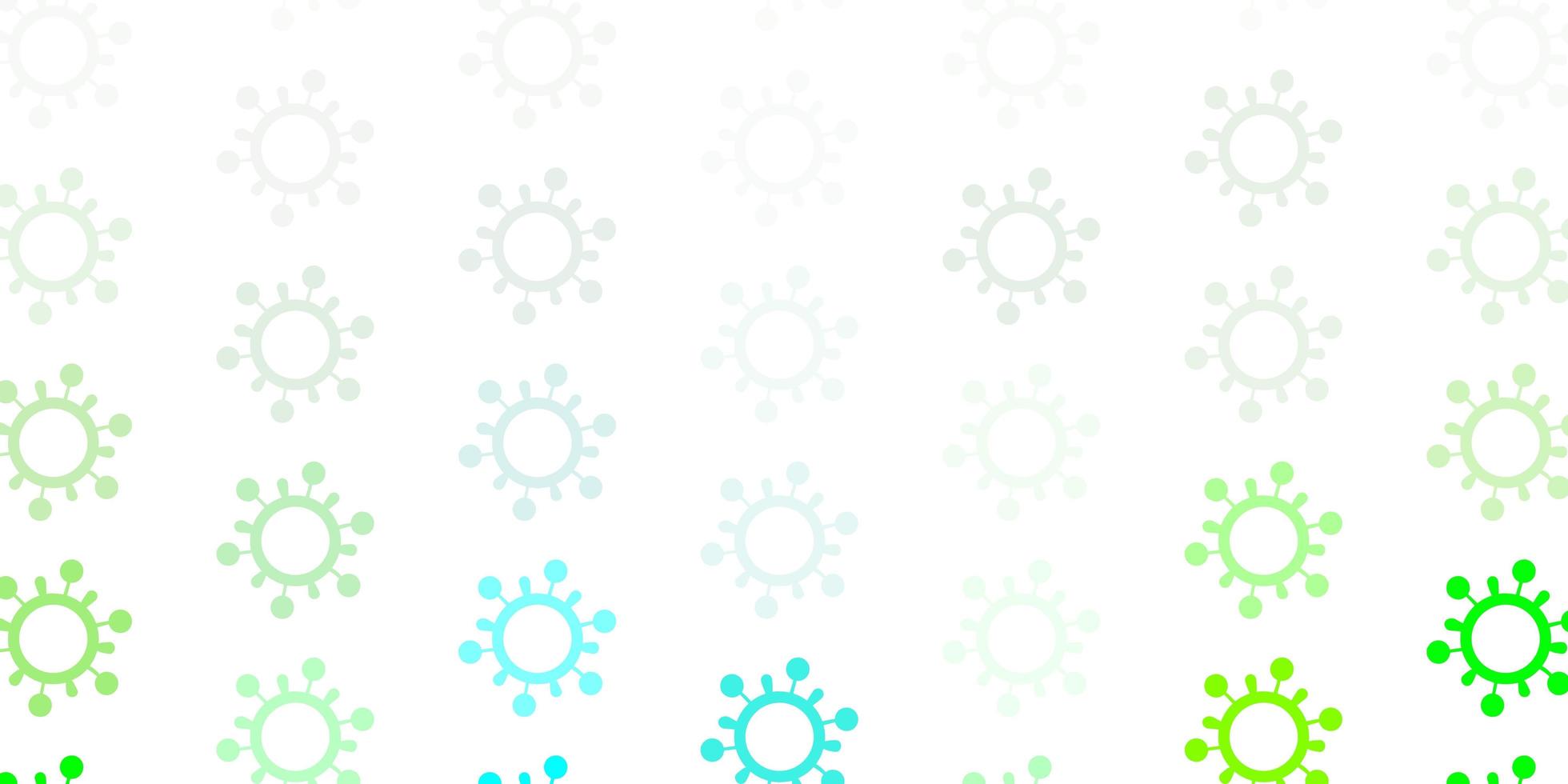 Light Green vector texture with disease symbols