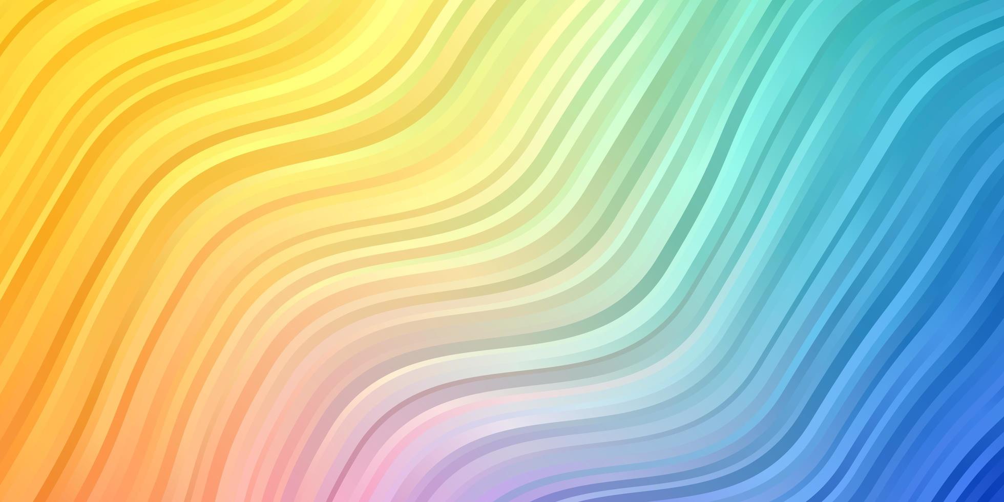 Light Multicolor vector template with wry lines.