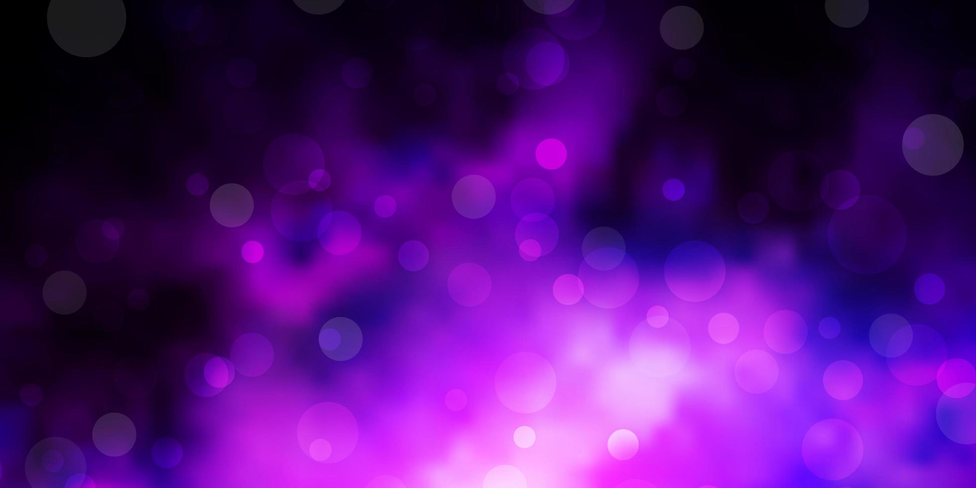 Dark Purple vector background with spots.