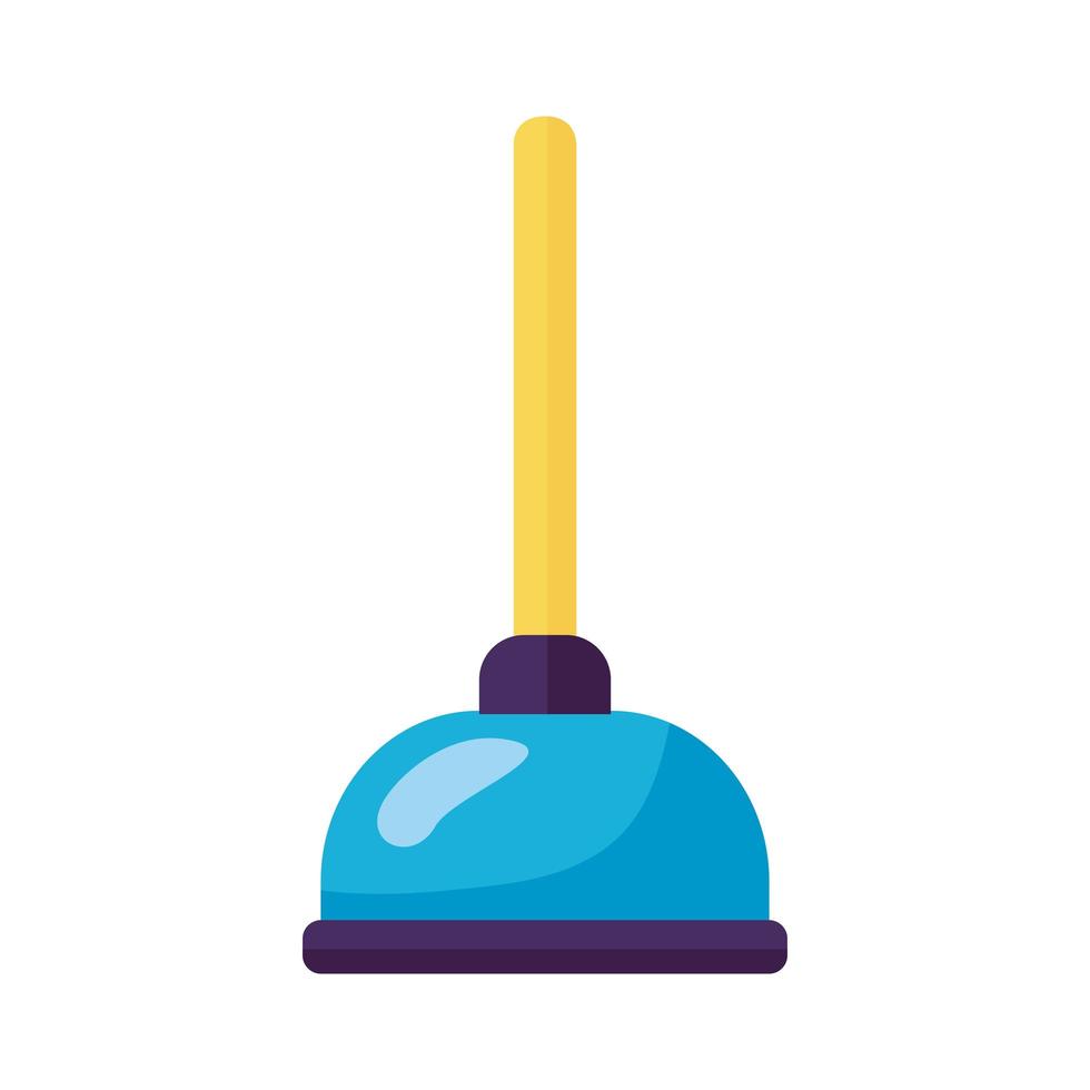 toilet plunger tool vector