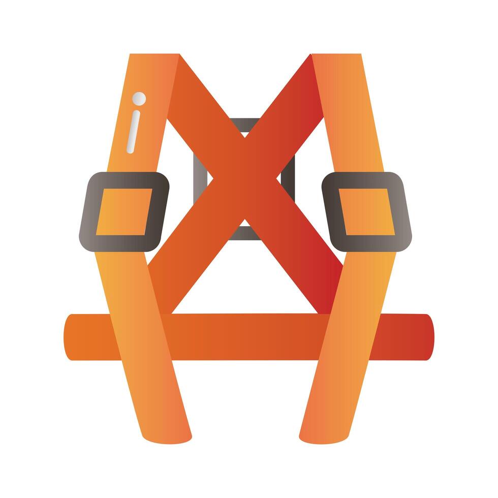 safety harness icon vector