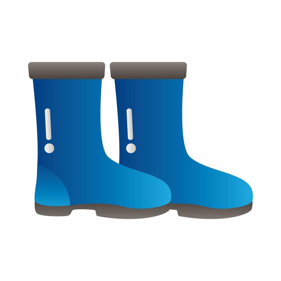 rubber boots icon vector