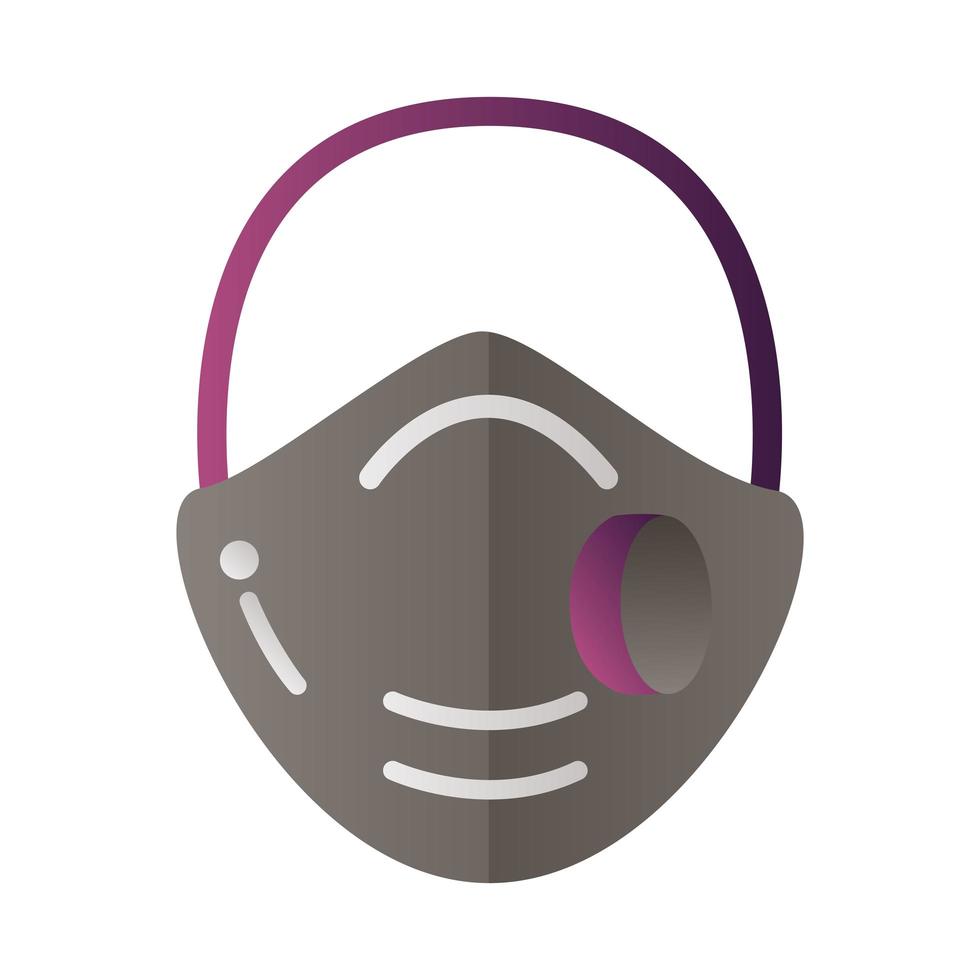 protective face mask icon vector