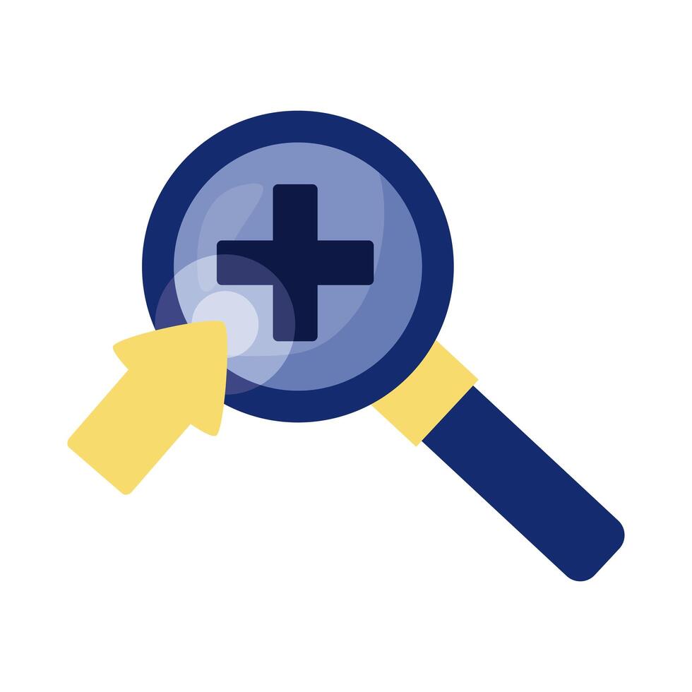 magnifying glass with mouse cursor 1842125 Vector Art at Vecteezy