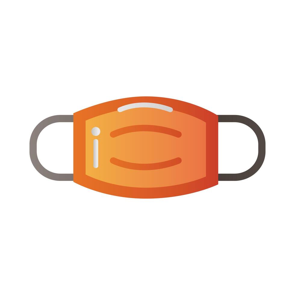 protective face mask icon vector