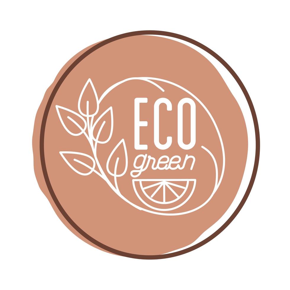 organic nature leaves icon vector