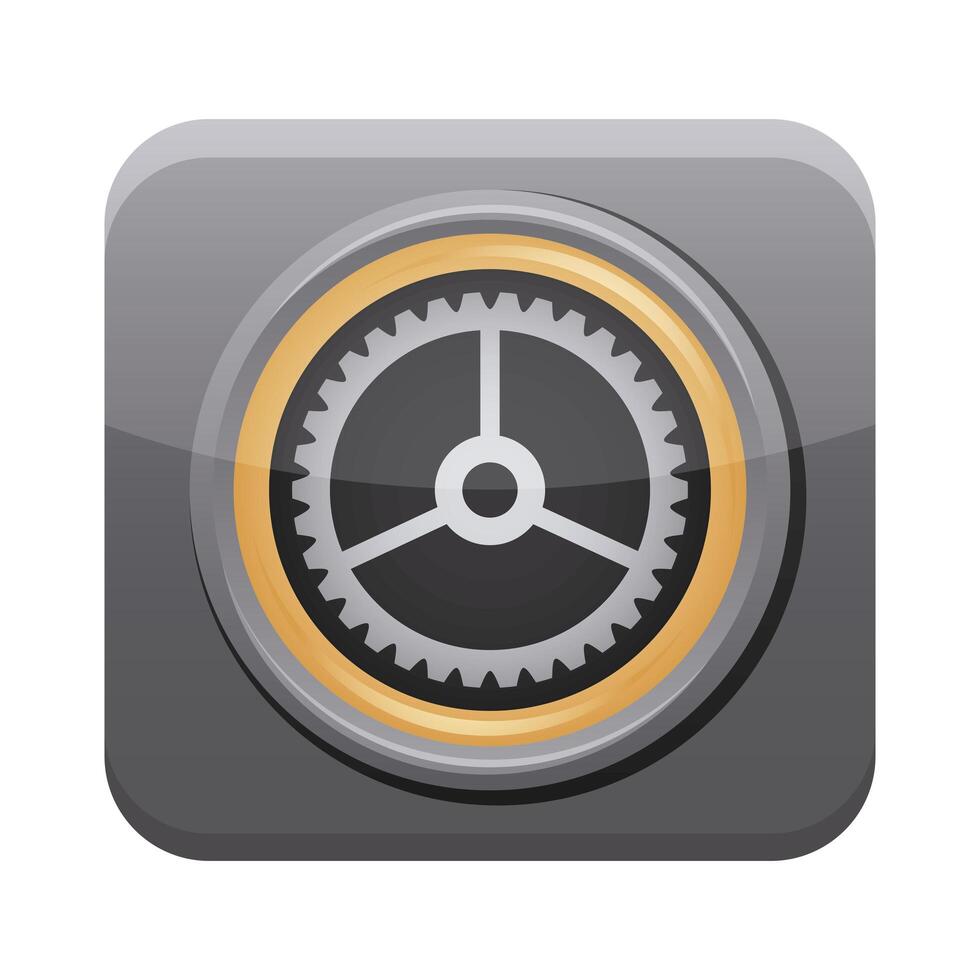 setup app button menu isolated icon vector