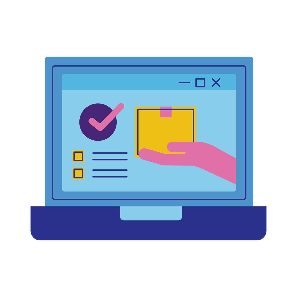 caja de elevación manual en estilo plano portátil vector