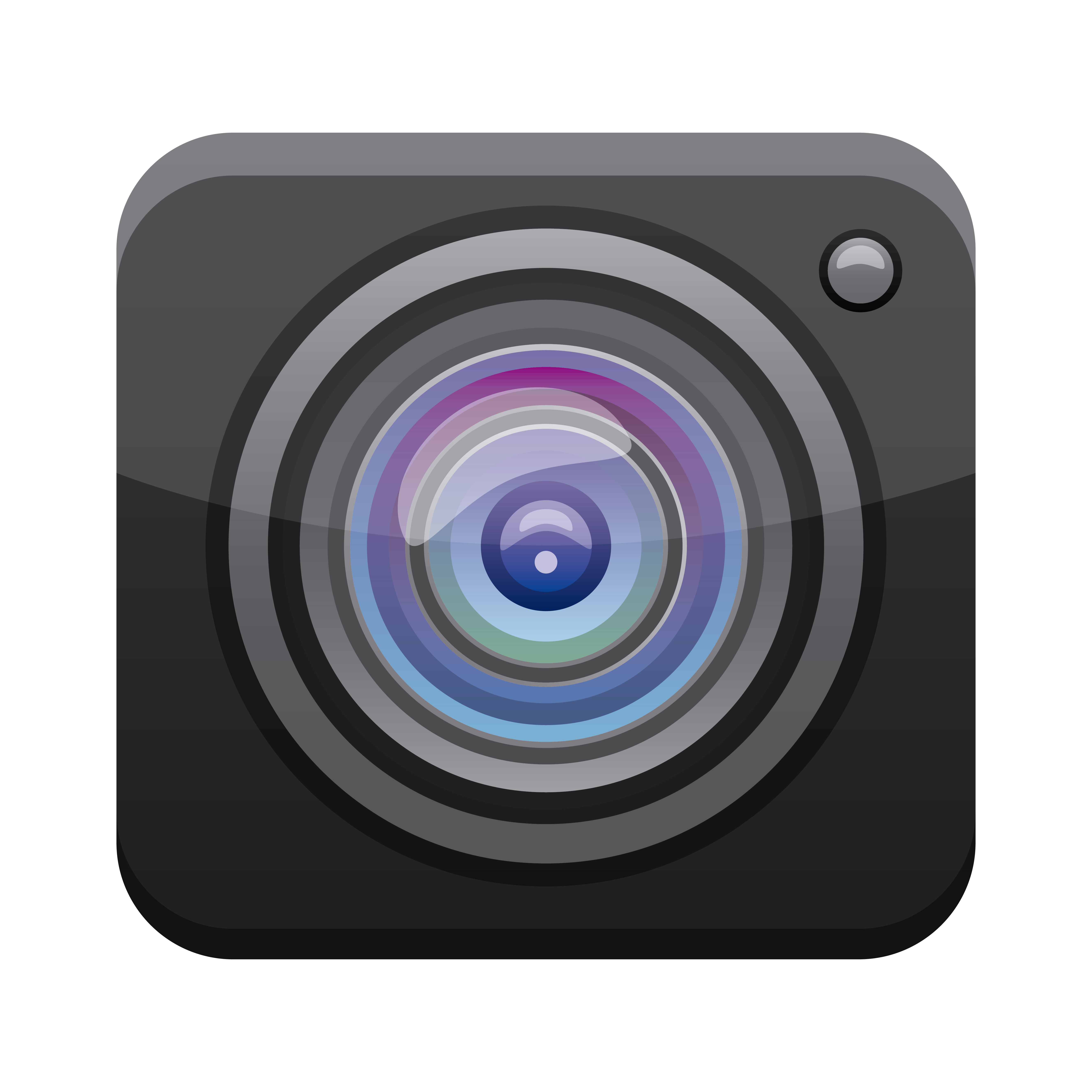 camera app button menu isolated icon 1842444 Vector Art at Vecteezy