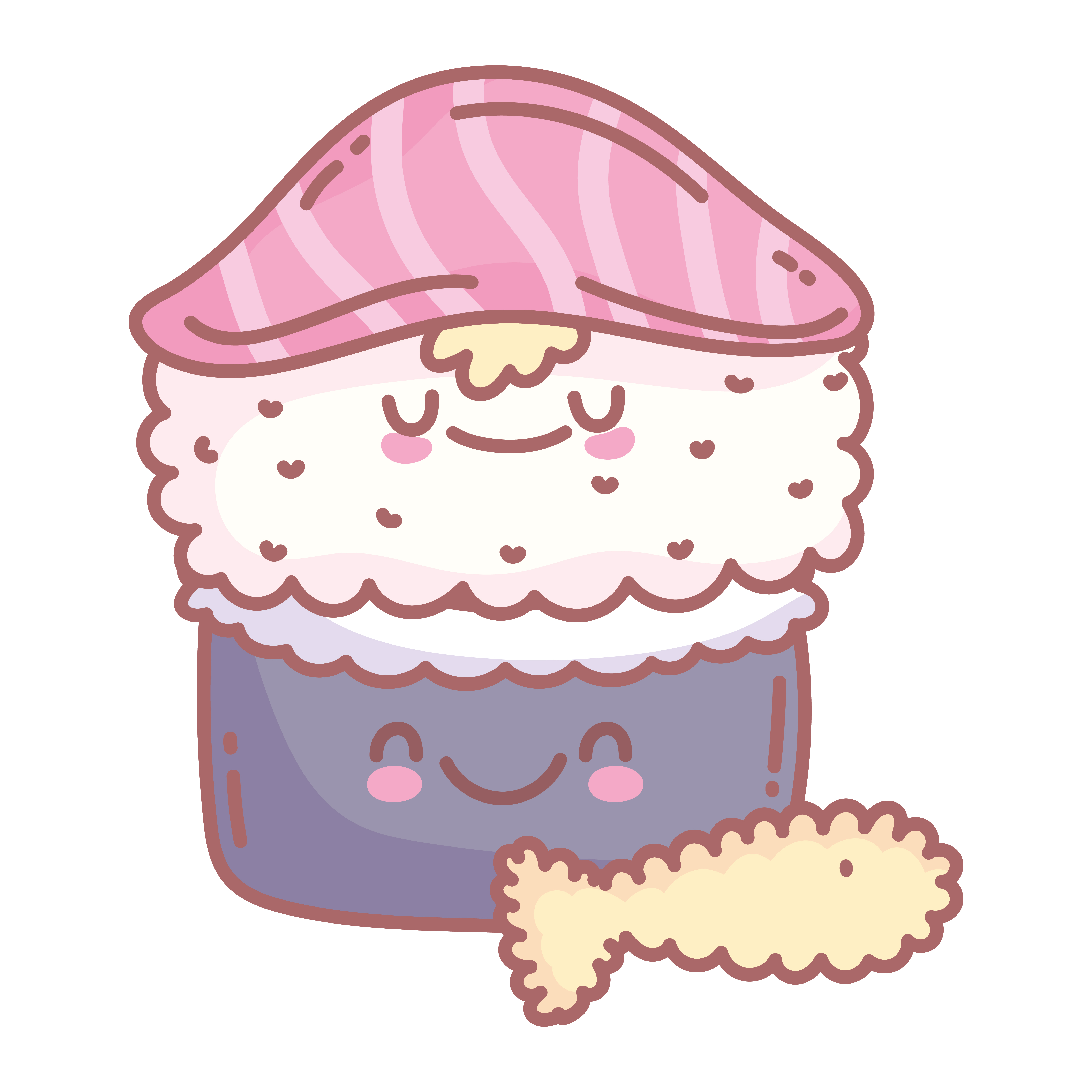 sushi salmon and tempura fish menu restaurant food cute 1842500 Vector Art at Vecteezy