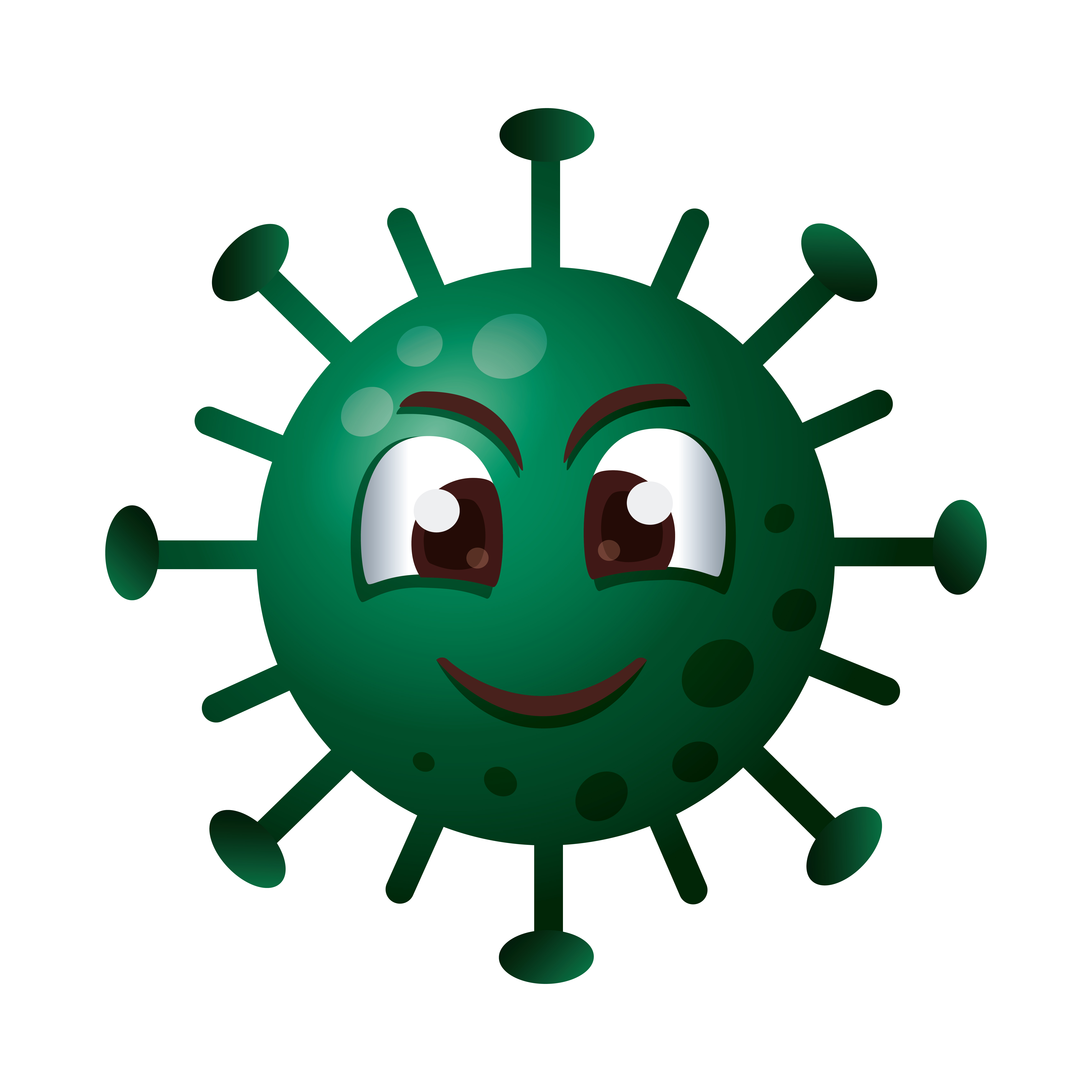 covid19 particle happy emoticon character 1842532 Vector Art at Vecteezy