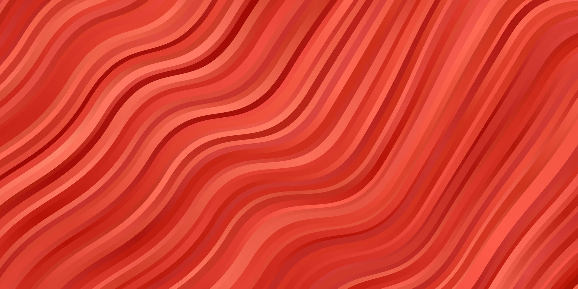 Light Orange vector pattern with curves.