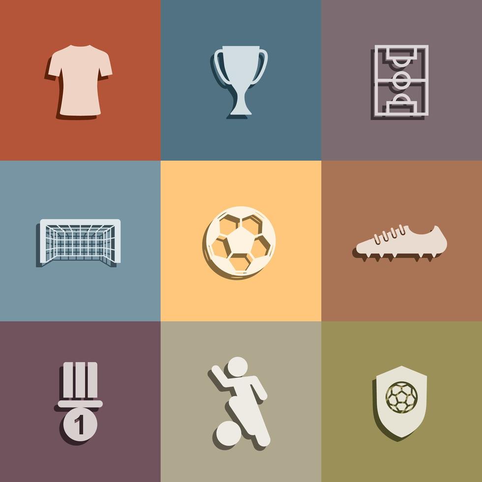 Soccer referee icon set. Abstract football sign and symbol. Vector. vector