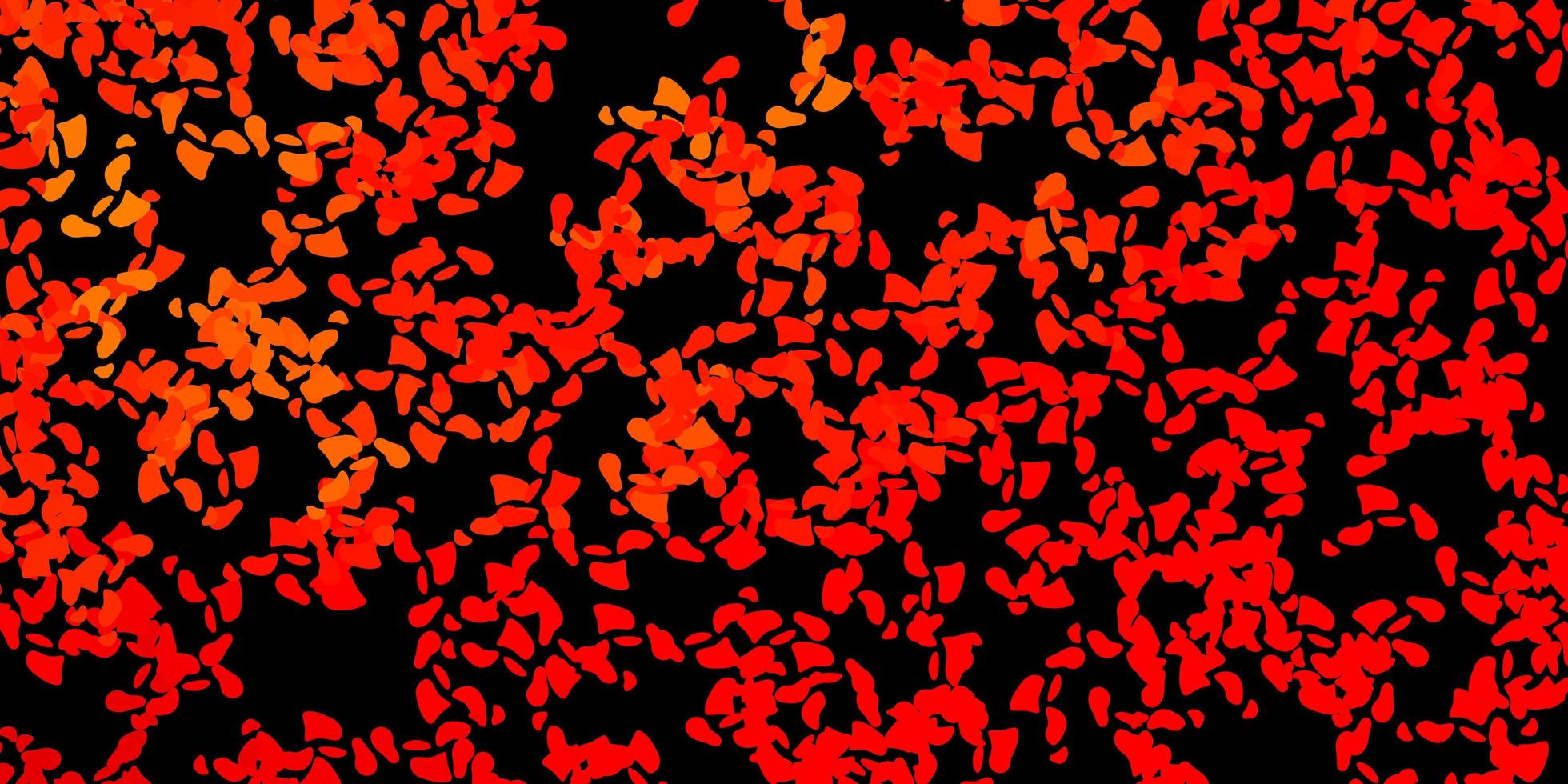 patrón de vector naranja oscuro con formas abstractas