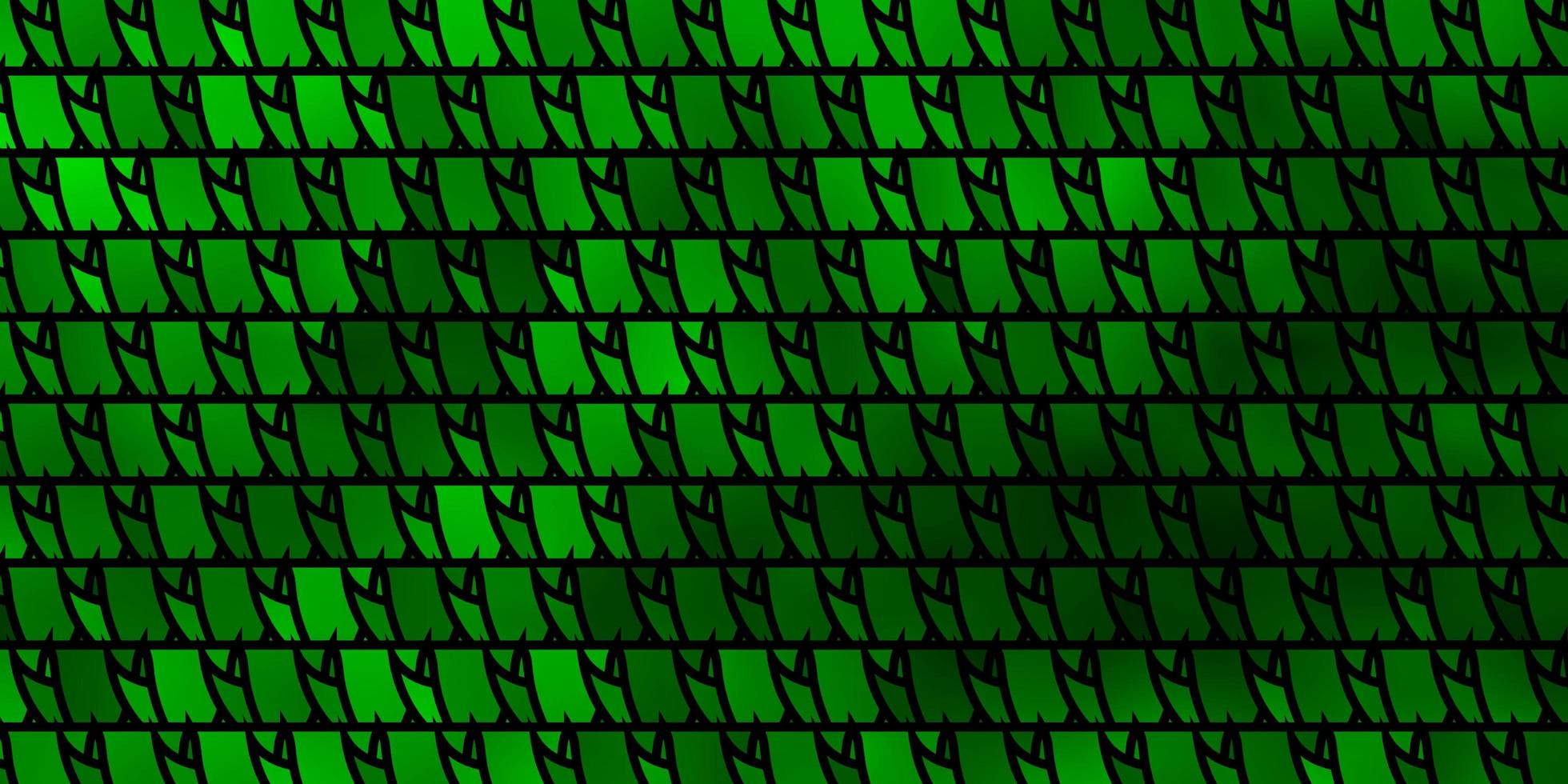 Light Green vector backdrop with lines, triangles.