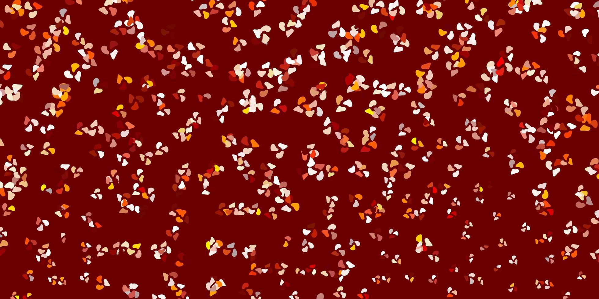 Light orange vector background with random forms.