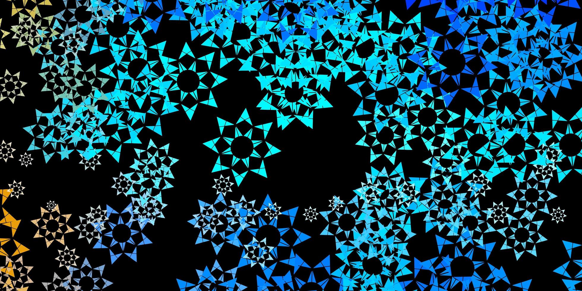 Dark blue vector background with triangles.