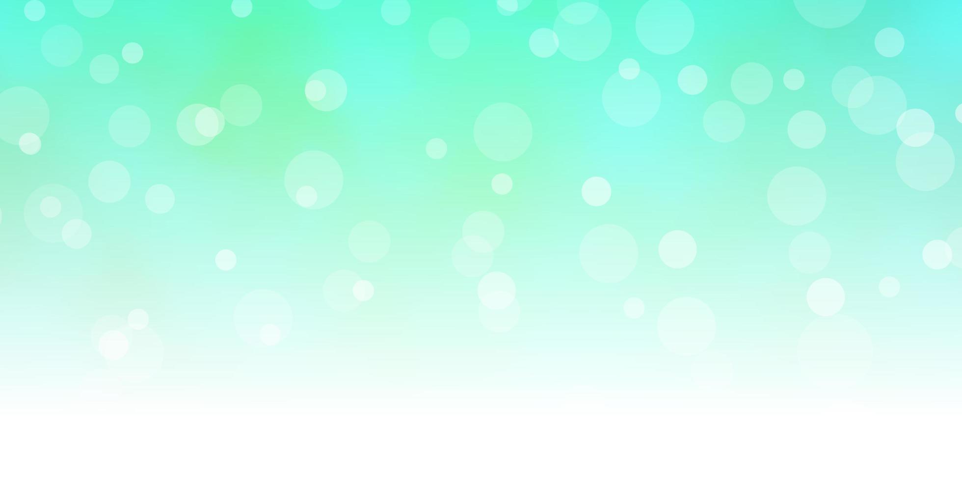 Light Green vector layout with circles.