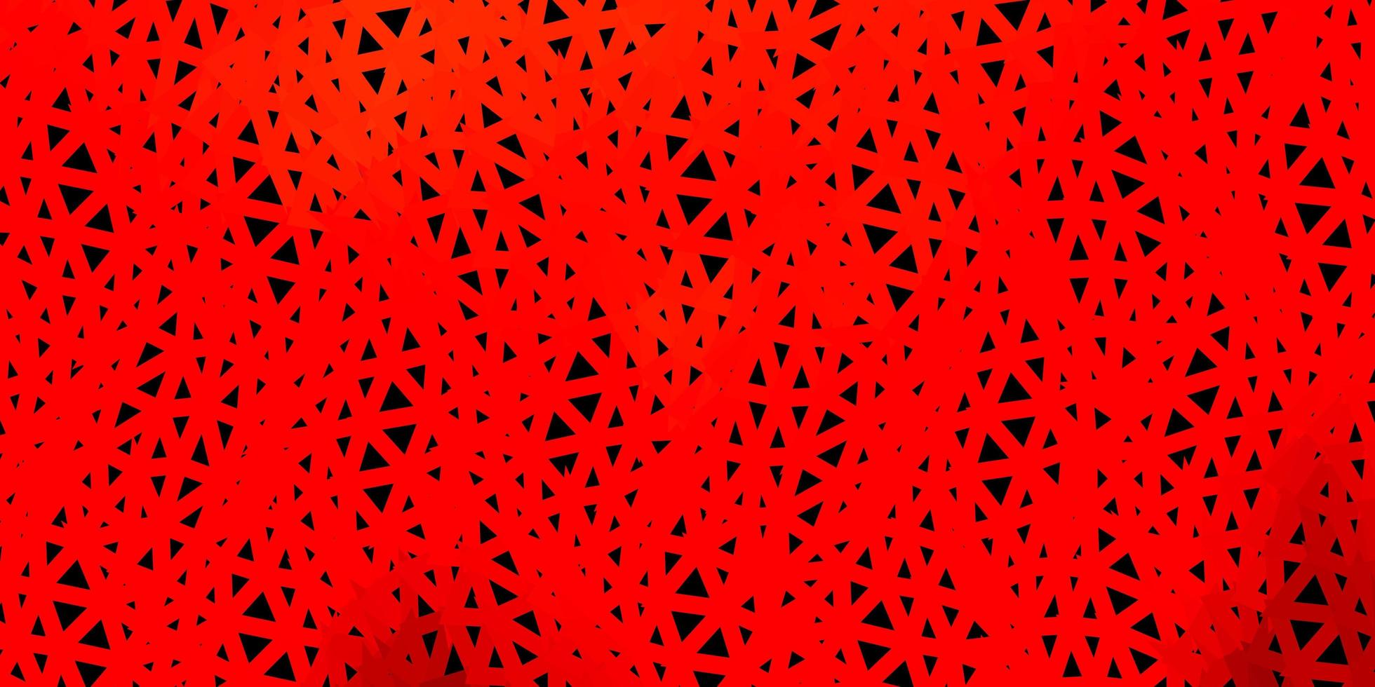 diseño de mosaico de triángulo vector rojo oscuro.