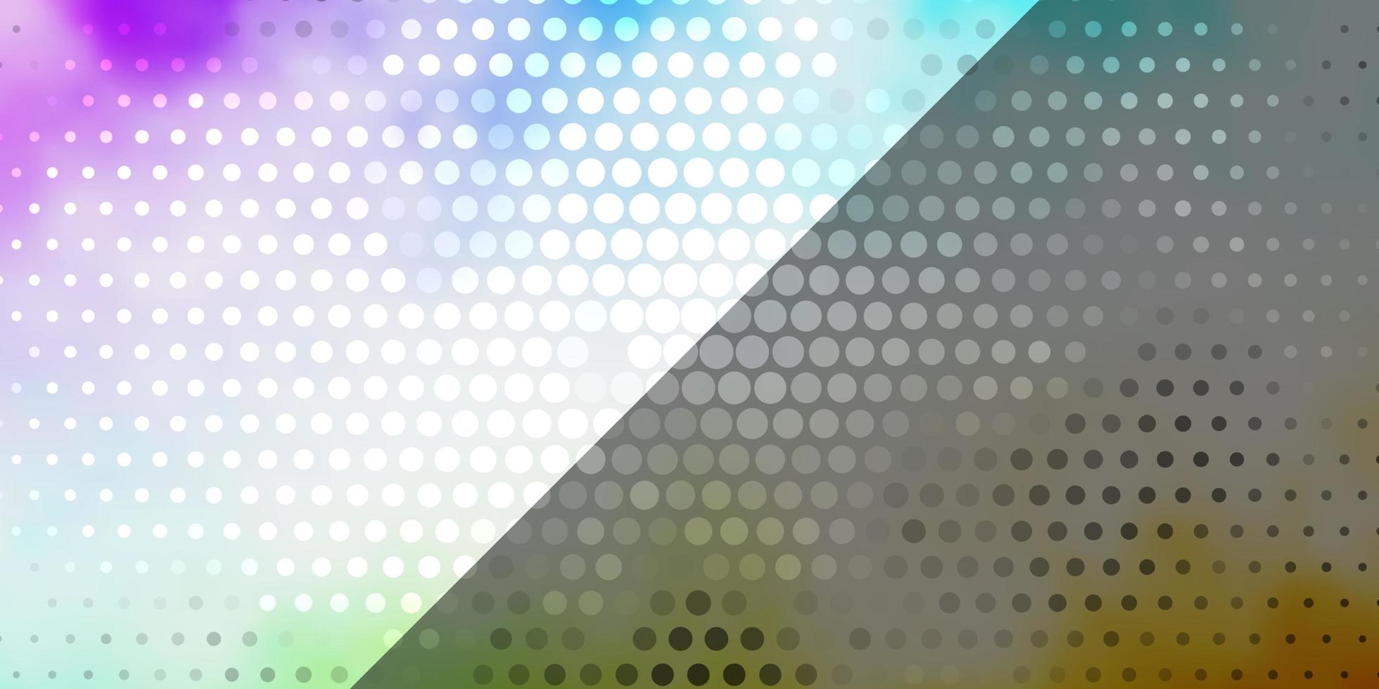 Light Multicolor vector background with circles.