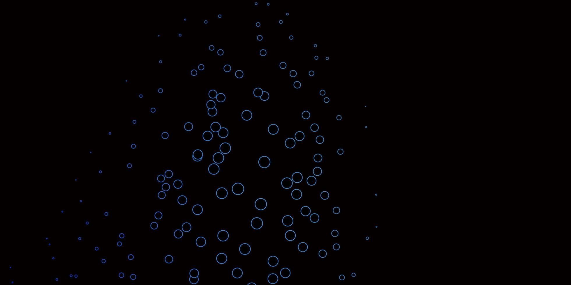 diseño de vector azul oscuro con formas circulares.