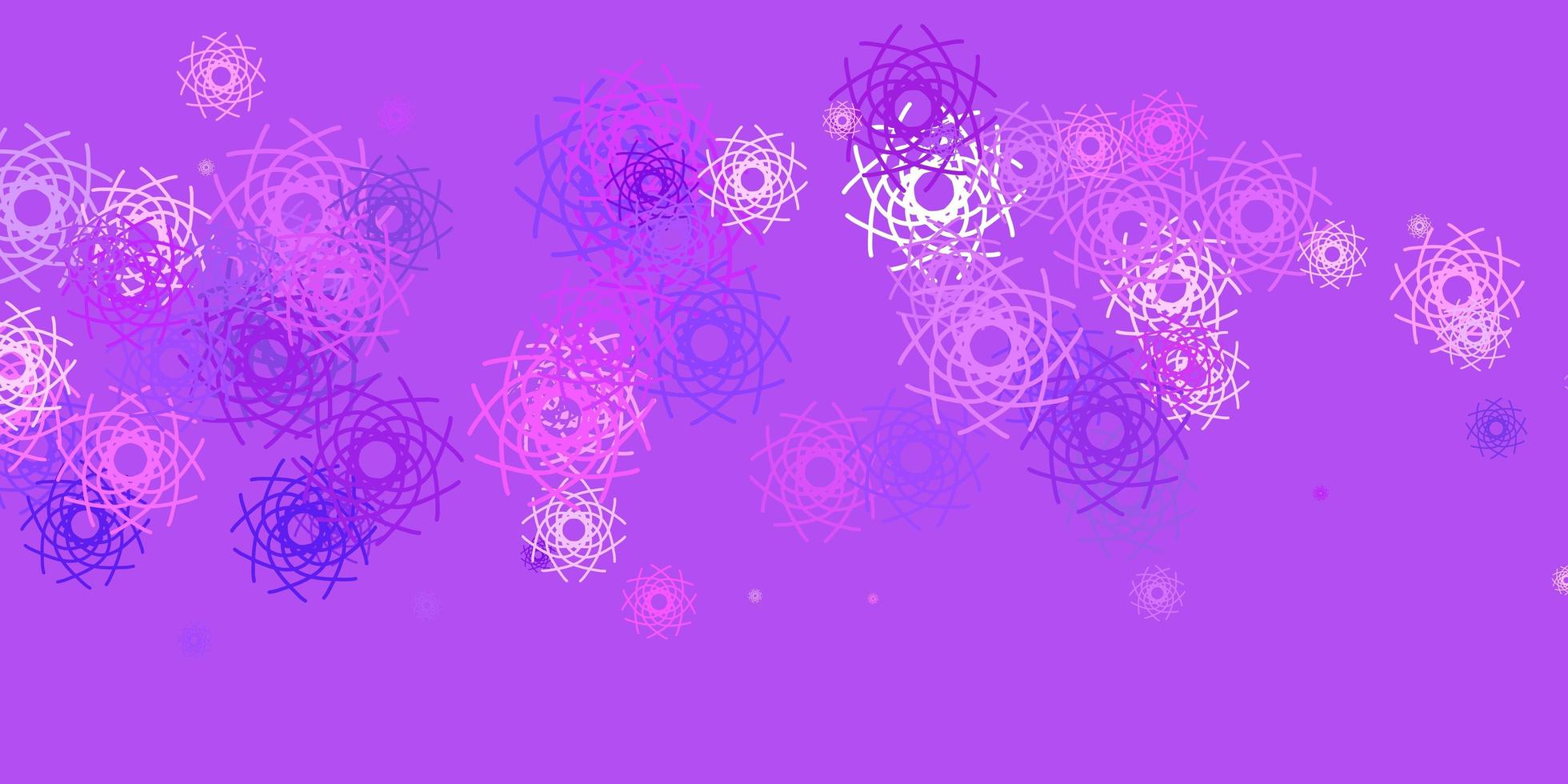 Fondo de vector violeta claro con formas aleatorias.